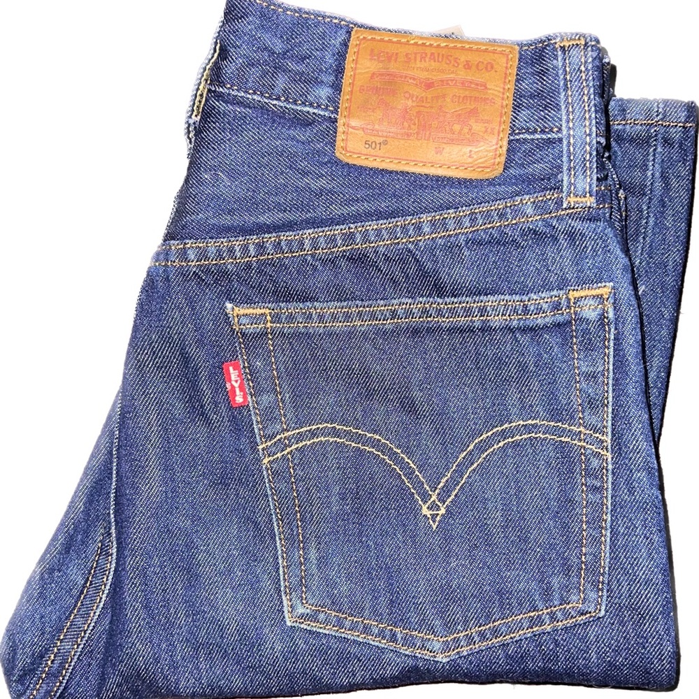 Levi’s 501 Premium hard denim straight leg jeans size 26